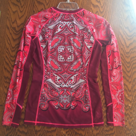 Athleta Tops Athleta Fitted Yoga Boho Athletic Top Size Xxsa9